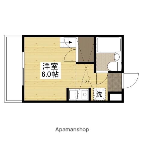 パラドール三筋(ワンルーム/4階)の間取り写真