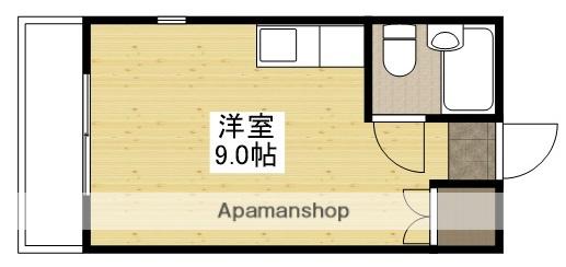 MKエステート(ワンルーム/4階)の間取り写真