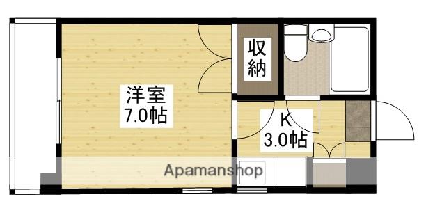 第2古田ビル(1K/3階)の間取り写真