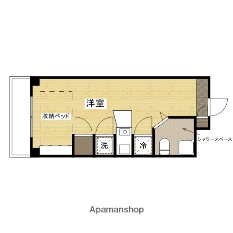 アルファービル(ワンルーム/5階)の間取り写真