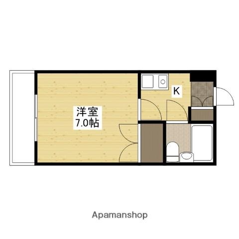 第2橋本ビル(1K/2階)の間取り写真