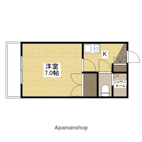 第2橋本ビル(1K/4階)の間取り写真
