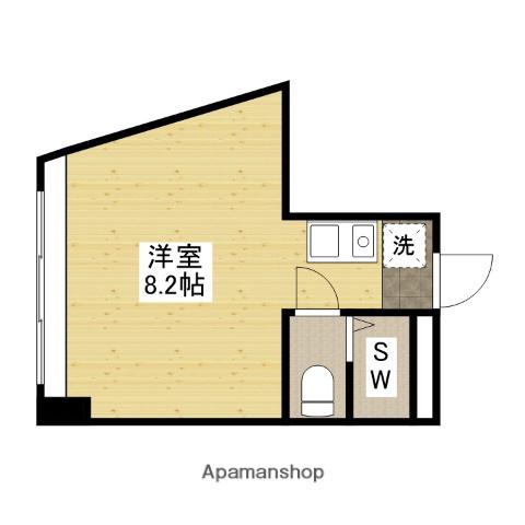 メゾン香川(ワンルーム/3階)の間取り写真