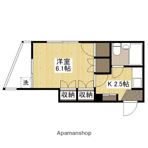 シャイン長束(1K/4階)の間取り写真