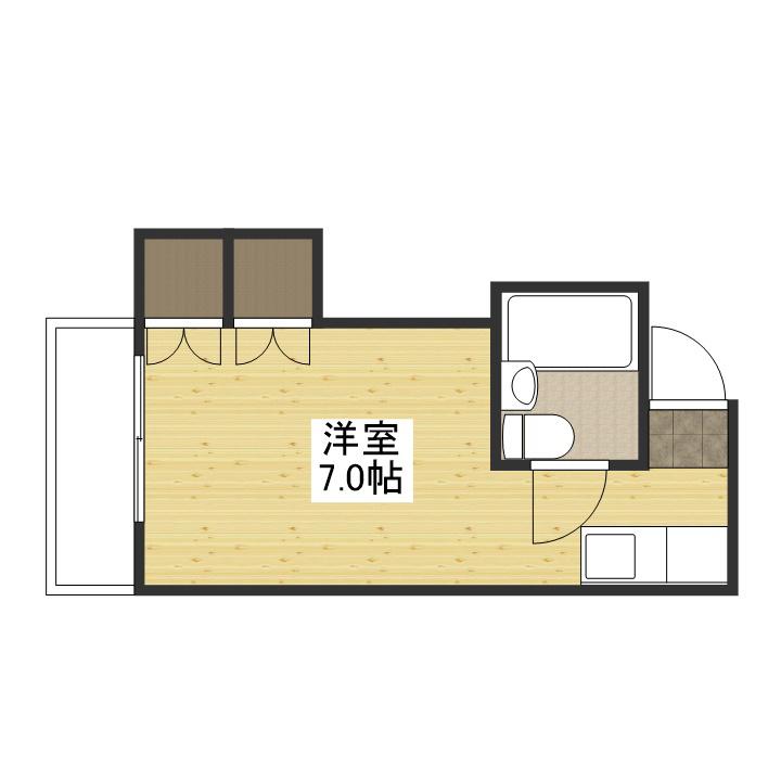 アーバインビル(ワンルーム/5階)の間取り写真