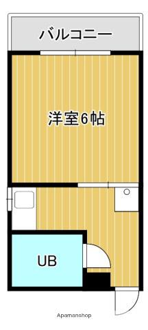 YMシャトー(1K/3階)の間取り写真