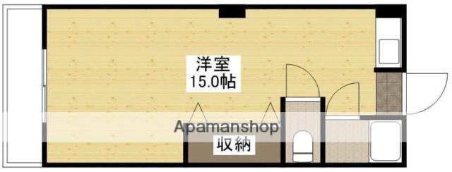 エイシンビルⅡ(ワンルーム/3階)の間取り写真