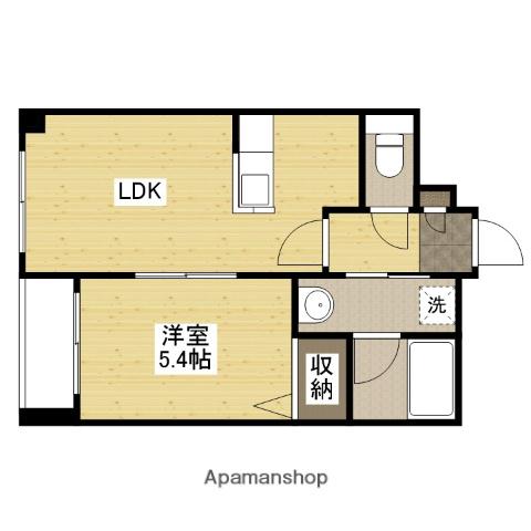 大和トラスト191ビル(1LDK/2階)の間取り写真