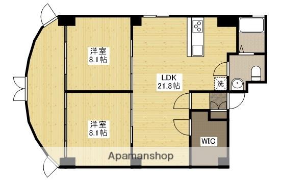 RICE 1ST(2LDK/4階)の間取り写真