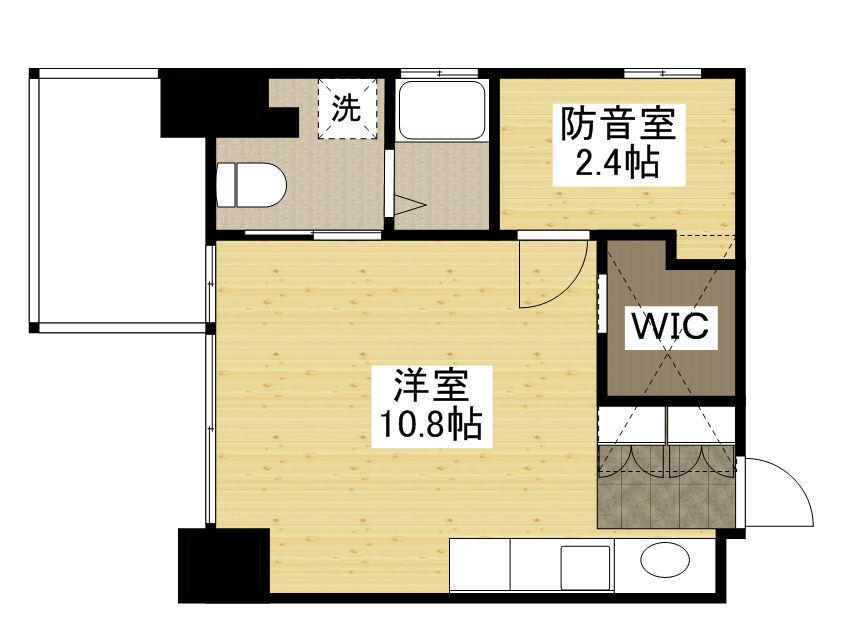 ミルキーウェイ(ワンルーム/5階)の間取り写真