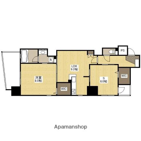 ヴィラ博丈(1SLDK/8階)の間取り写真