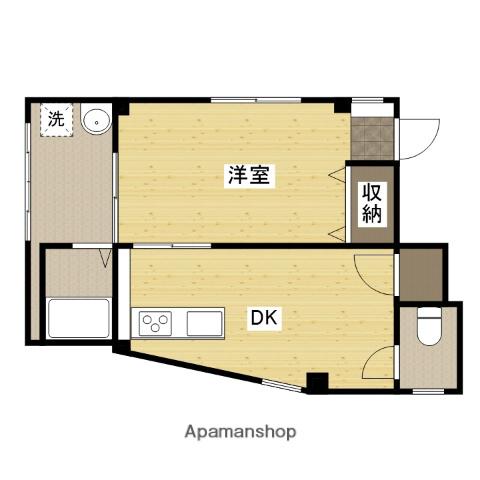 ボイスビル5(1DK/1階)の間取り写真