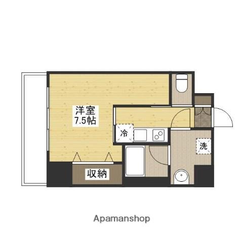 CASA EN Ⅱ(1K/11階)の間取り写真