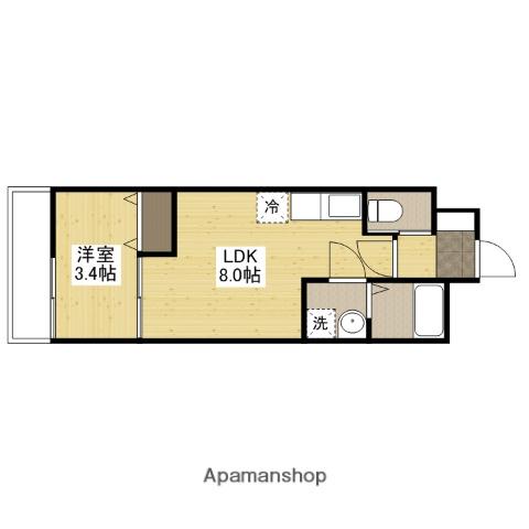 月光五日市壱番館(1LDK/1階)の間取り写真