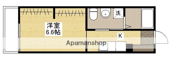 メゾン ド リコリス 西霞(ワンルーム/1階)の間取り写真