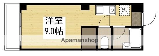 パークハイツ(ワンルーム/2階)の間取り写真