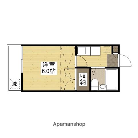 センチュリー21(1K/2階)の間取り写真