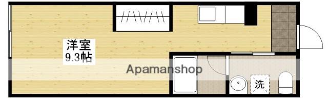 プリマヴェーラ大野中央(ワンルーム/1階)の間取り写真