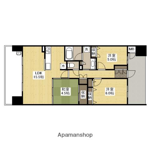 ザ・レジデンス二葉の里(3LDK/2階)の間取り写真
