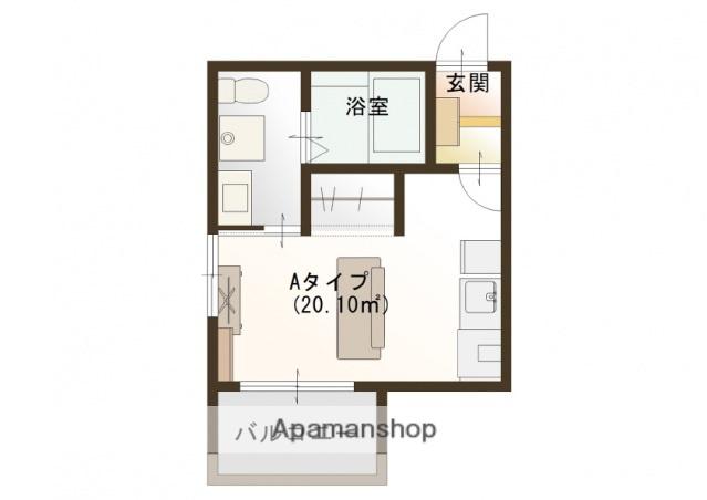 PREGO城内(ワンルーム/3階)の間取り写真