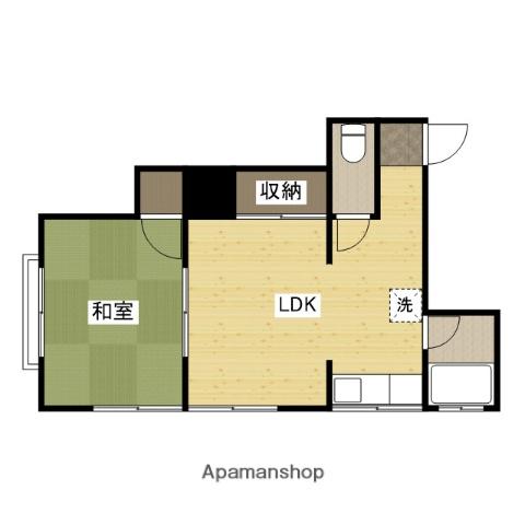 光広アパート(1LDK/2階)の間取り写真
