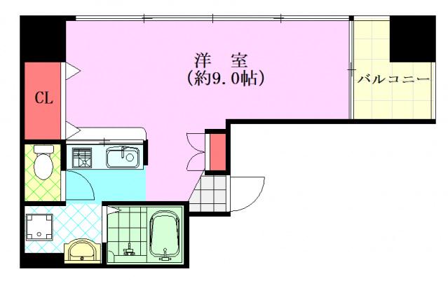 SHOKI BLDG大手町(1K/8階)の間取り写真