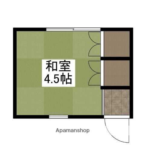 佐方荘(ワンルーム/1階)の間取り写真