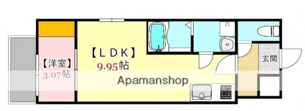 RESIDENTIAL 戸坂駅前(1LDK/1階)の間取り写真