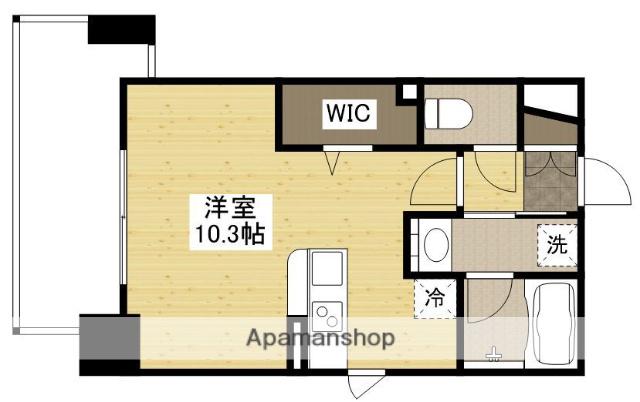 DER GLANZ.Y2比治山(ワンルーム/11階)の間取り写真