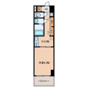 白島城北東亜ビル(1K/3階)の間取り写真