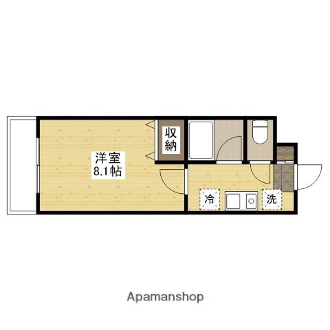 レジデンス山崎(1K/2階)の間取り写真