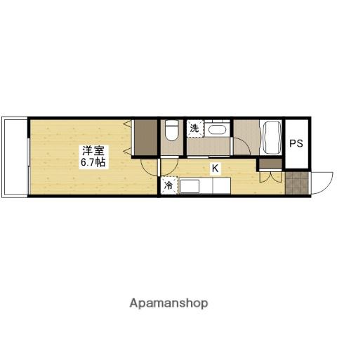 PABLO観音本町Ⅱ(1K/7階)の間取り写真