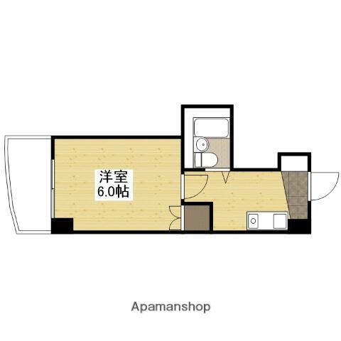 グリーンヴァリィ金光一番館(1K/4階)の間取り写真