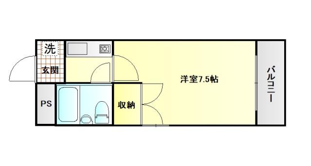 メゾン澤原(1K/3階)の間取り写真