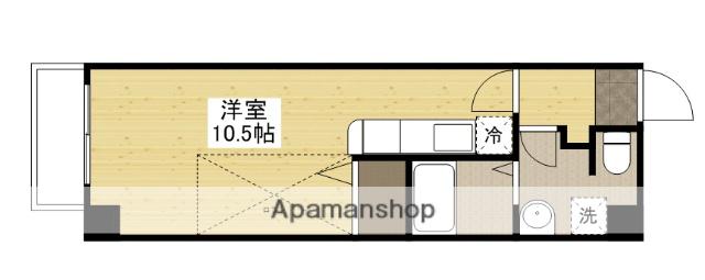 グランドポレストーネ東平塚(1K/2階)の間取り写真
