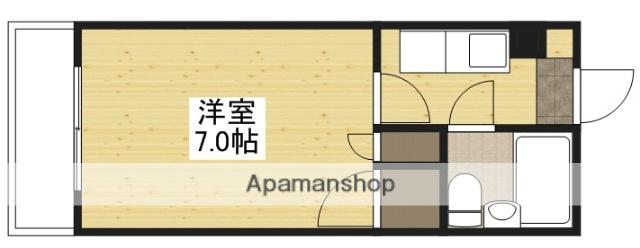 山本ビル(1K/3階)の間取り写真