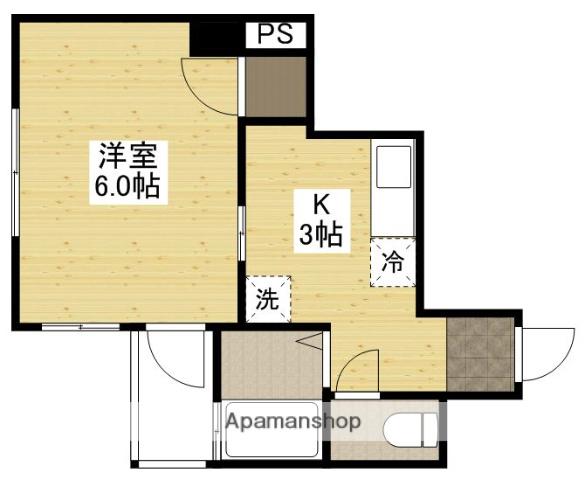 ラパンセ(1K/3階)の間取り写真