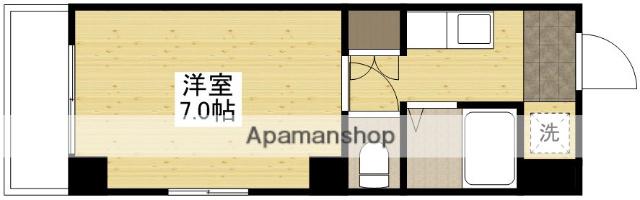 カルティエ宇品西(ワンルーム/5階)の間取り写真