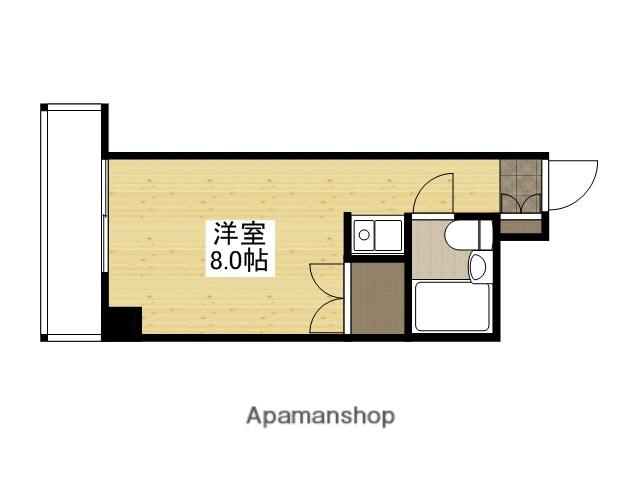 レジデンス十日市(ワンルーム/4階)の間取り写真