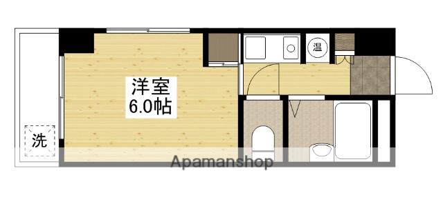 第3ガーデンビル(1K/3階)の間取り写真