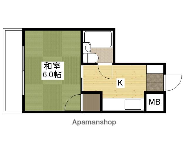 ジョイパレス南観音(1K/7階)の間取り写真