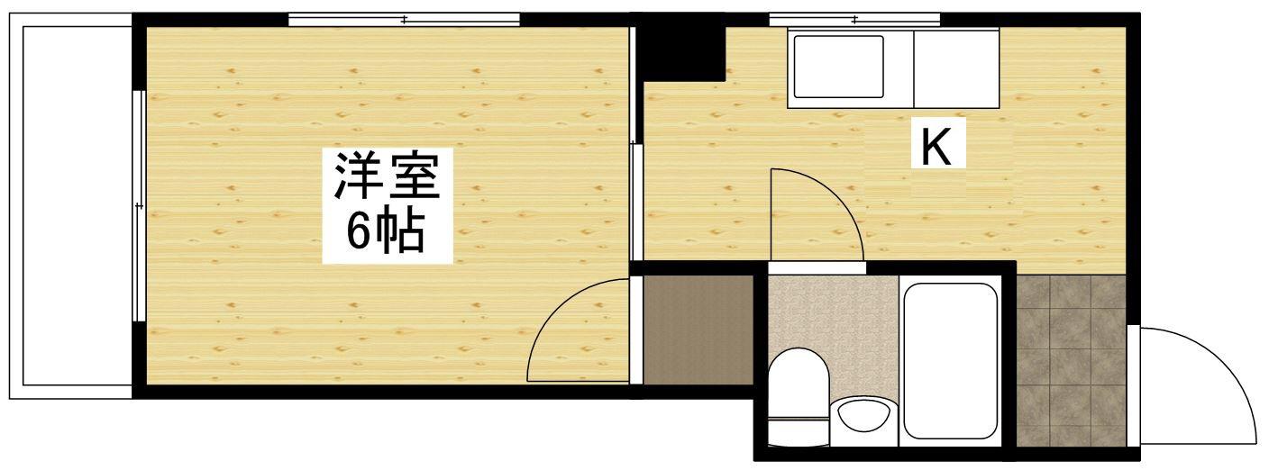 メゾン横川(1K/3階)の間取り写真