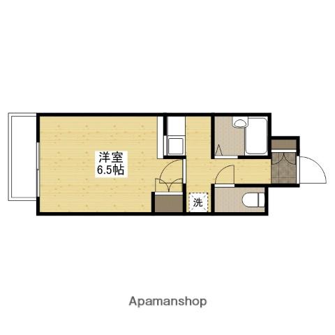 エステートベネフィット5フルタ(1K/6階)の間取り写真