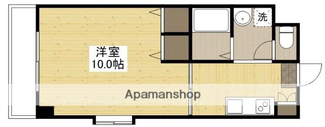 フレーバー(1K/6階)の間取り写真