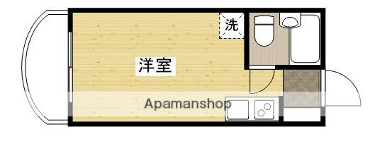コーポ美吉(ワンルーム/2階)の間取り写真
