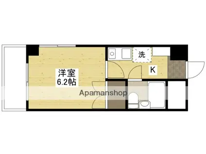 センテニアル横川(1K/9階)の間取り写真