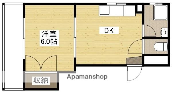1975BLDG.昭和町 (1DK/5階)の間取り写真