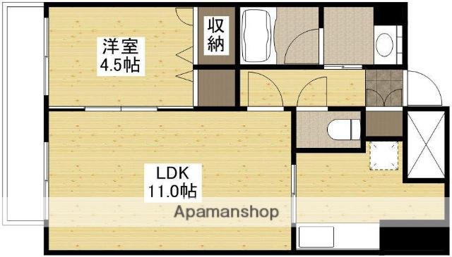 M・S・K牛田(1LDK/5階)の間取り写真