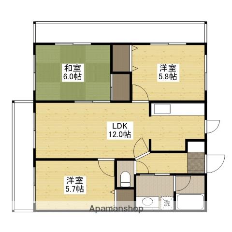 リヴァージュ杉広(3LDK/1階)の間取り写真
