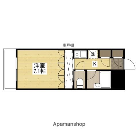 プレディアスタイル観音(1K/5階)の間取り写真